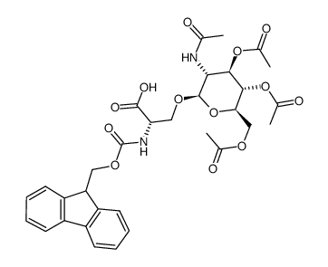 N-芴甲氧羰基-O-beta-(2-乙酰氨基-2-脫氧-3,4,6-三-O-乙?；?beta-D-吡喃葡萄糖基)-L-絲氨酸