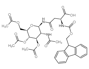 N-(9-芴甲氧羰基)-N'-(2-乙酰氨基-2-脫氧-3,4,6-三-O-乙?；?beta-D-吡喃葡萄糖基)-L-天冬酰胺 