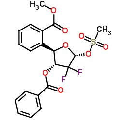 2-脫氧-2,2-二氟-D-呋喃核糖基-3,5-二苯甲?；?1-甲磺酸酯
