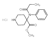 4-(苯丙?；被?-哌啶-4-羧酸甲酯鹽酸鹽